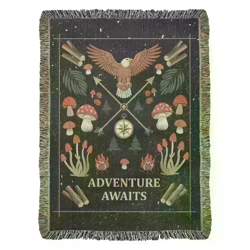 ShineOn Fulfillment Blanket Adventure Awaits - Woven Blanket