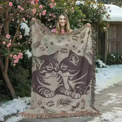 ShineOn Fulfillment Blanket 60" x 80" Cat Lovers - Heirloom Blanket