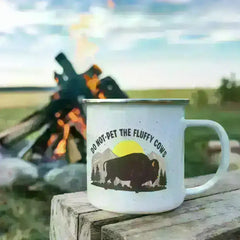 ShineOn Fulfillment Jewelry 12 oz. Fluffy Cows - Camping Mug