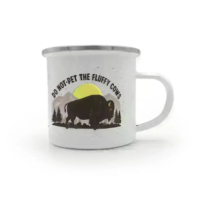 ShineOn Fulfillment Jewelry 12 oz. Fluffy Cows - Camping Mug