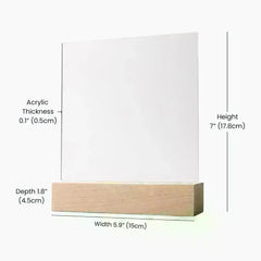 ShineOn Fulfillment Jewelry LED Corded Base Grandpa – Acrylic Square