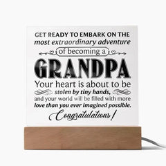 ShineOn Fulfillment Jewelry LED Corded Base Grandpa – Acrylic Square