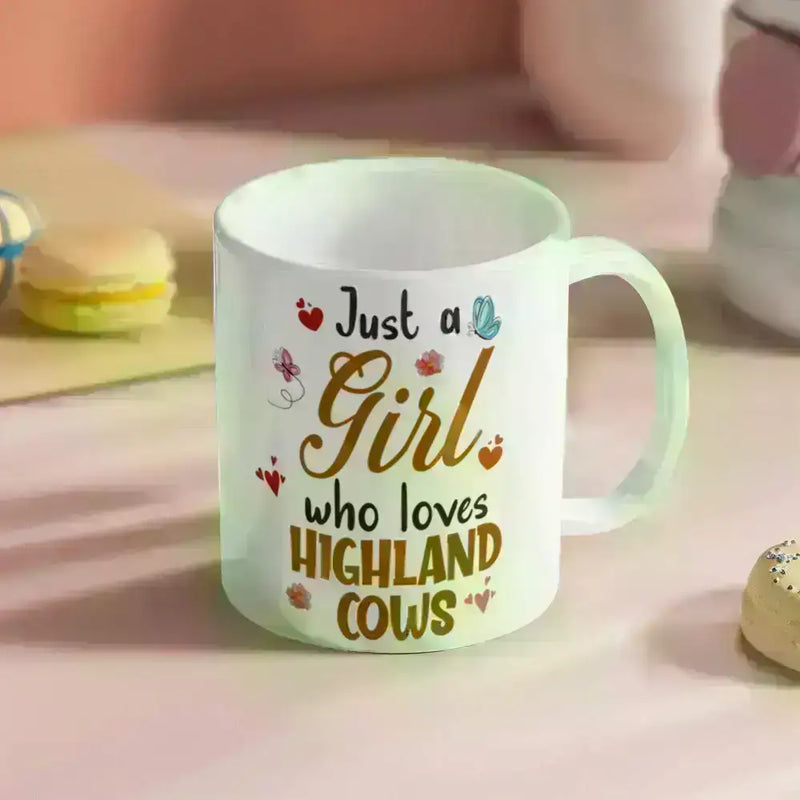 ShineOn Fulfillment Drinkware Just a Girl – Ceramic Mug