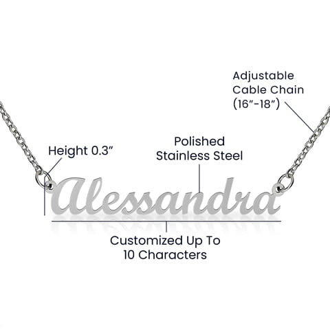Classic Style Name Necklace
