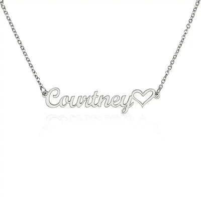 ShineOn Fulfillment Jewelry Classic Heart Style Name Necklace