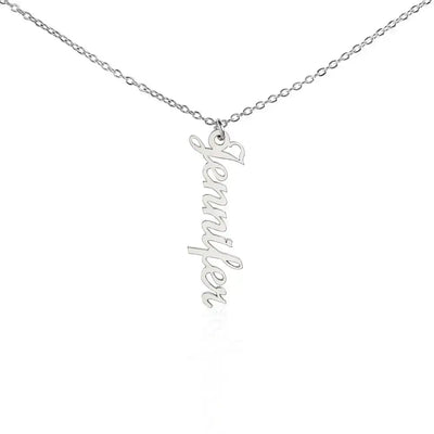 ShineOn Fulfillment Jewelry Classic Vertical Name Necklace
